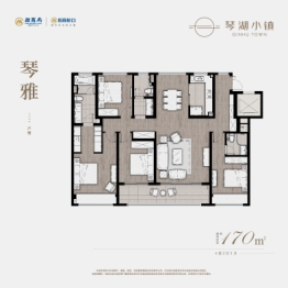 琴湖会客厅4室2厅1厨3卫建面170.00㎡