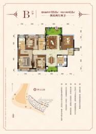 兴进漓江壹号4室2厅1厨2卫建面120.80㎡