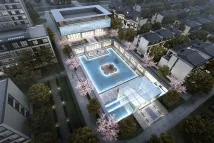 宜华城大花园津河名邸会所鸟瞰效果图