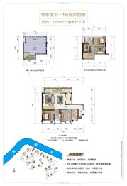 中天未来方舟3室2厅3卫建面123.00㎡