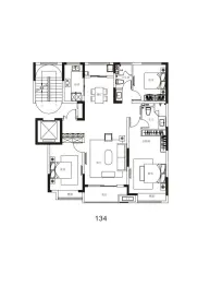 地建荣华·丹江雅园3室2厅1厨2卫建面134.00㎡