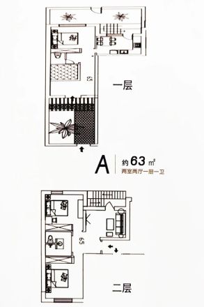 金洋合院户型图