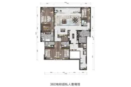 富力·壹號半岛4室2厅1厨4卫建面360.00㎡