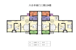 六合幸福门六合公寓3室2厅1厨1卫建面108.37㎡