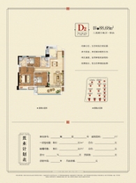 金禾·五福雅居3室2厅1厨2卫建面88.68㎡