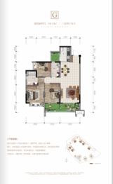 资阳富力天禧花园3室2厅1厨2卫建面114.00㎡