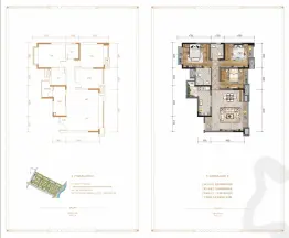 中交牧山美庐3室2厅1厨2卫建面105.00㎡