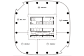 写字楼高层-29层楼栋平面图