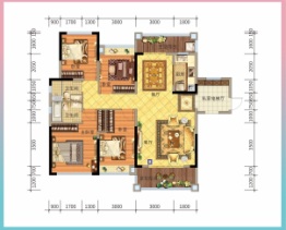 五华客天下·幸福里4室2厅1厨2卫建面148.00㎡