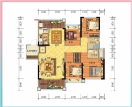 五华客天下·幸福里4室2厅1厨2卫建面132.00㎡