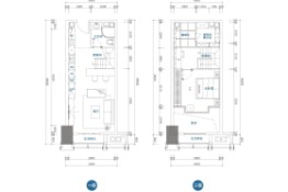 宝能时代湾2室1厅1厨1卫建面64.00㎡