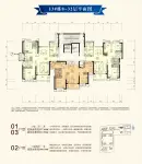 13#栋八层-三十二层平面图
