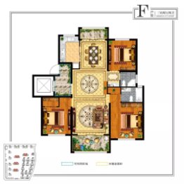 紫约·拉菲庄园3室2厅1厨2卫建面117.65㎡