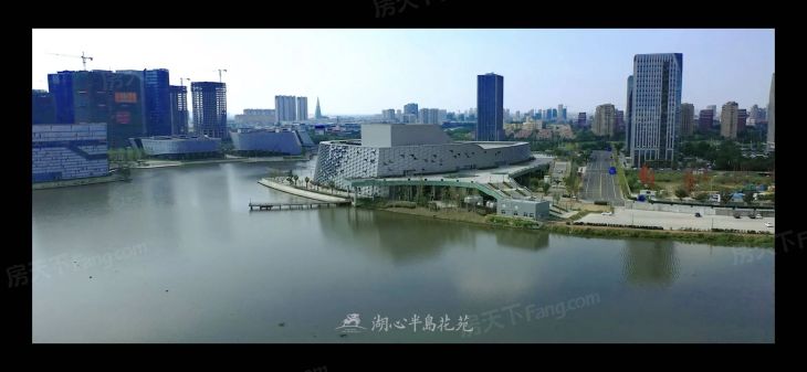 中海湖心半岛实景图