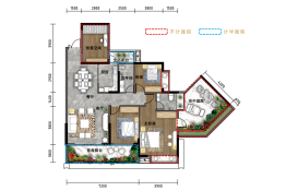 物格·未来城4室2厅1厨2卫建面136.96㎡