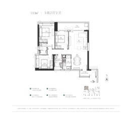 天麟府·瑧林3室2厅1厨2卫建面113.00㎡