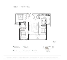 天麟府·瑧林3室2厅1厨2卫建面123.00㎡