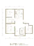 B1户型108.64平