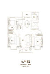 天龙郡·帝湖3室2厅1厨1卫建面109.64㎡