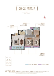 中丞·明湖原著西苑3室2厅1厨1卫建面100.00㎡