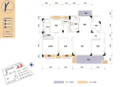 湾田·望江府4室2厅1厨2卫建面137.41㎡