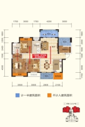 太同兴·清华园4室2厅1厨2卫建面127.94㎡