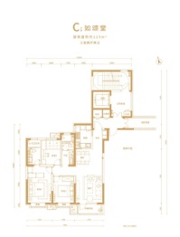 万科如园3室2厅1厨2卫建面125.00㎡