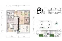 荔园罗拉小镇53幢B1型