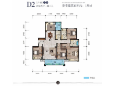 惠丰·公园逸品4室2厅1厨3卫建面155.00㎡