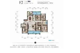 惠丰·公园逸品5室2厅1厨3卫建面185.0㎡