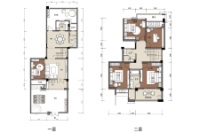 华泰荣御2-7号楼B户型 5房2厅3卫1厨 建面约181㎡