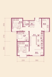 凯悦家园3室2厅1厨1卫建面100.31㎡