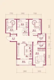 凯悦家园3室2厅1厨2卫建面110.64㎡