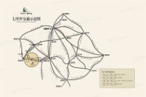 中国眉山七里坪交通图