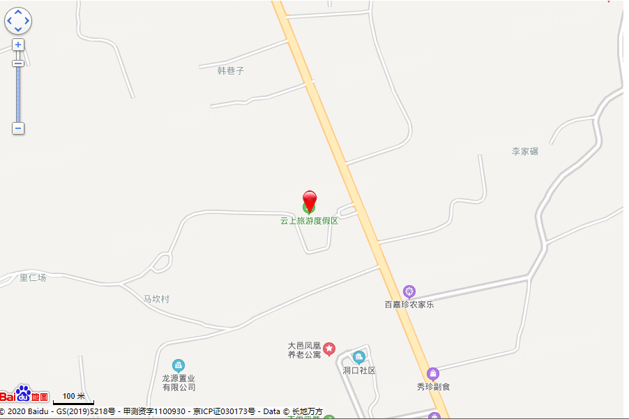 云上旅游度假区交通图