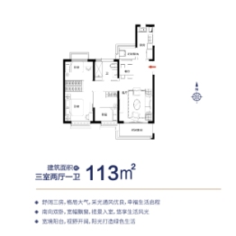 新沂恒大珺睿府3室2厅1厨1卫建面113.00㎡