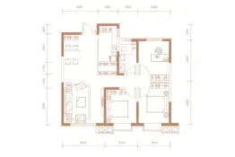 方兴·凤凰台3室2厅1厨1卫建面105.00㎡