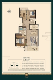 中机·京山樾3室2厅1厨2卫建面95.00㎡