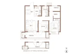 天一仁和·宸璟朗樾3室2厅1厨1卫建面91.00㎡