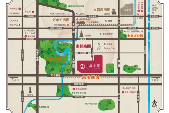 扬州中海左岸 中海左岸户型图 地址 中海左岸房价 扬州房天下