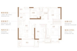 海伦堡·云璟台3室2厅1厨1卫建面91.00㎡