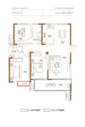 拓基鼎元府邸3室2厅1厨2卫建面125.00㎡