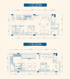 东津世纪城2室2厅1厨2卫建面59.00㎡