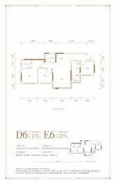 阳光·江山公园城3室2厅1厨2卫建面79.58㎡