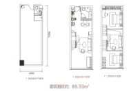 89.33平公寓户型