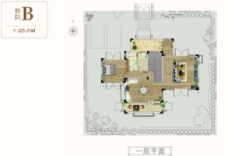 新华联铜官窑古镇4室2厅1厨3卫建面225.37㎡