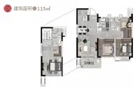 复式高层D1-115平户型