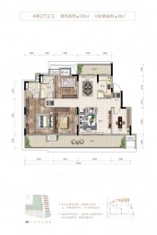 联发臻境4室2厅1厨2卫建面126.00㎡