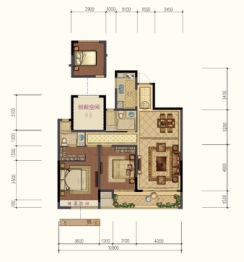 华发·荣府3室2厅1厨2卫建面110.00㎡