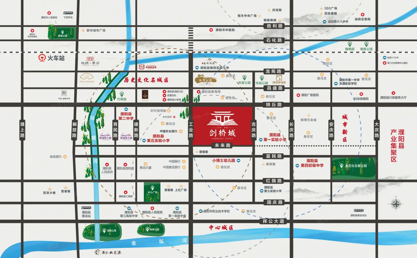 越绣·剑桥城交通图